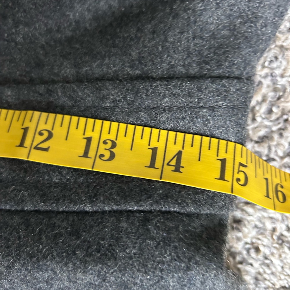 Tulle by Anthropologie Wool Blend Dark Gray Pea Coat size XS-S - Picture 13 of 13